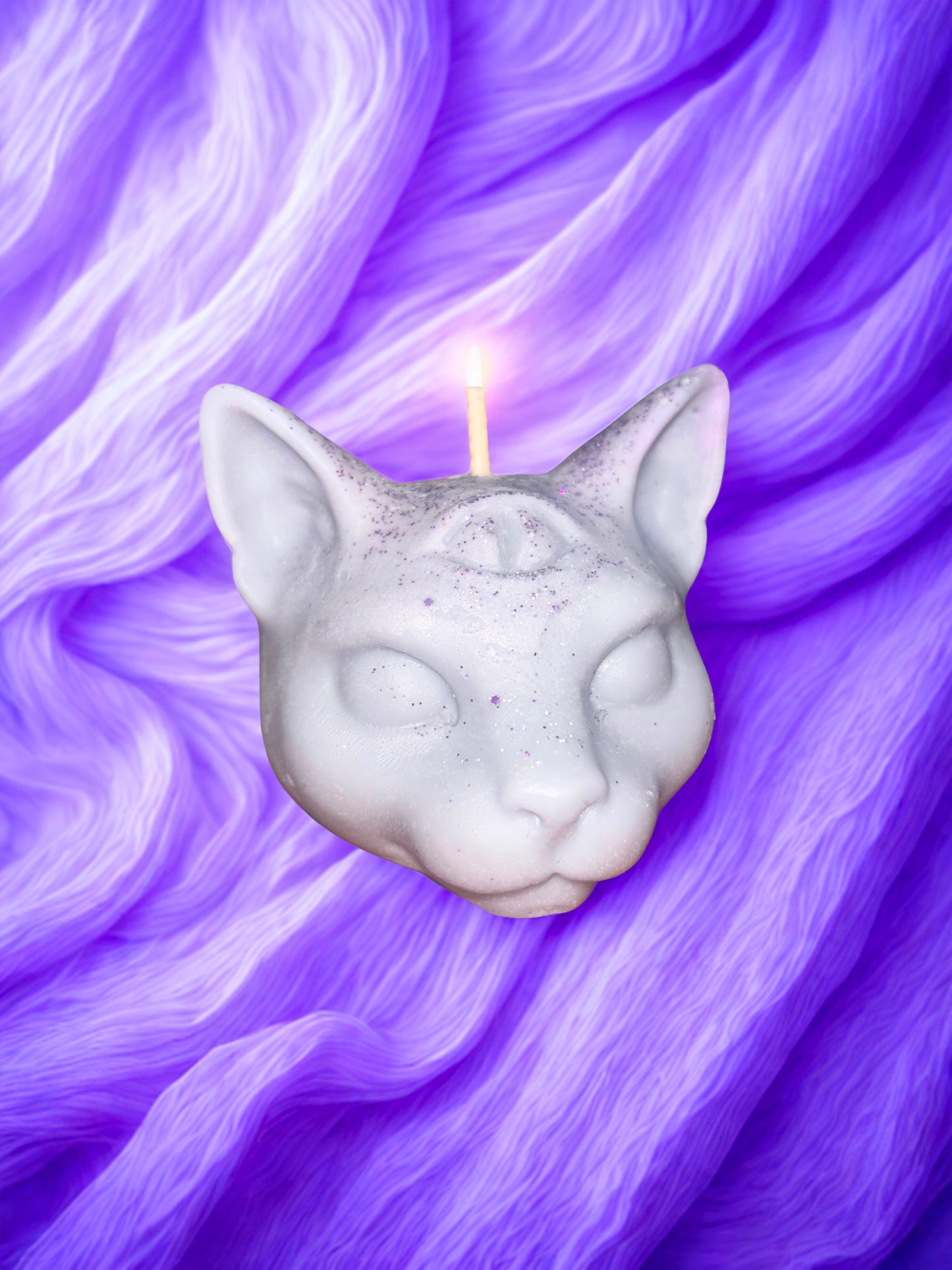 Third Eye Kitty Pillar