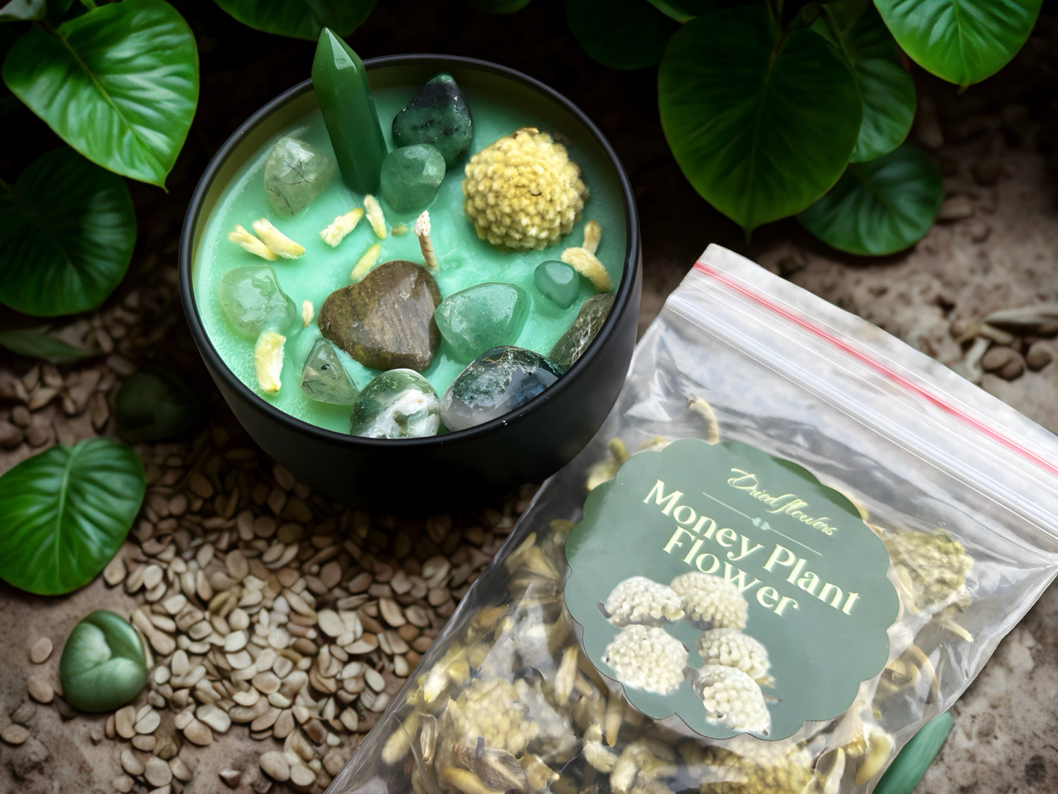 Crystal Intention Candles