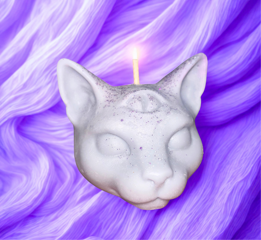 Third Eye Kitty Pillar