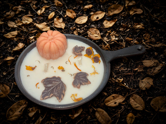 Fall Skillet Candle