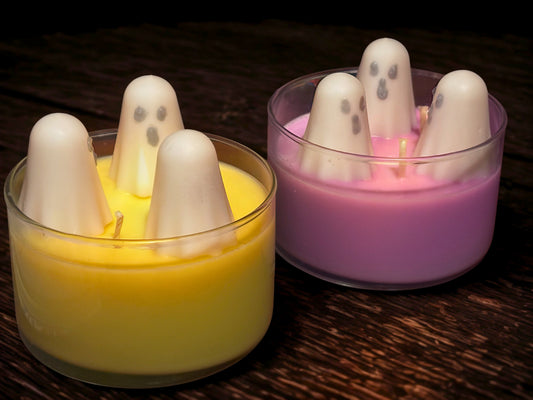 14oz Ghost Topped Candle